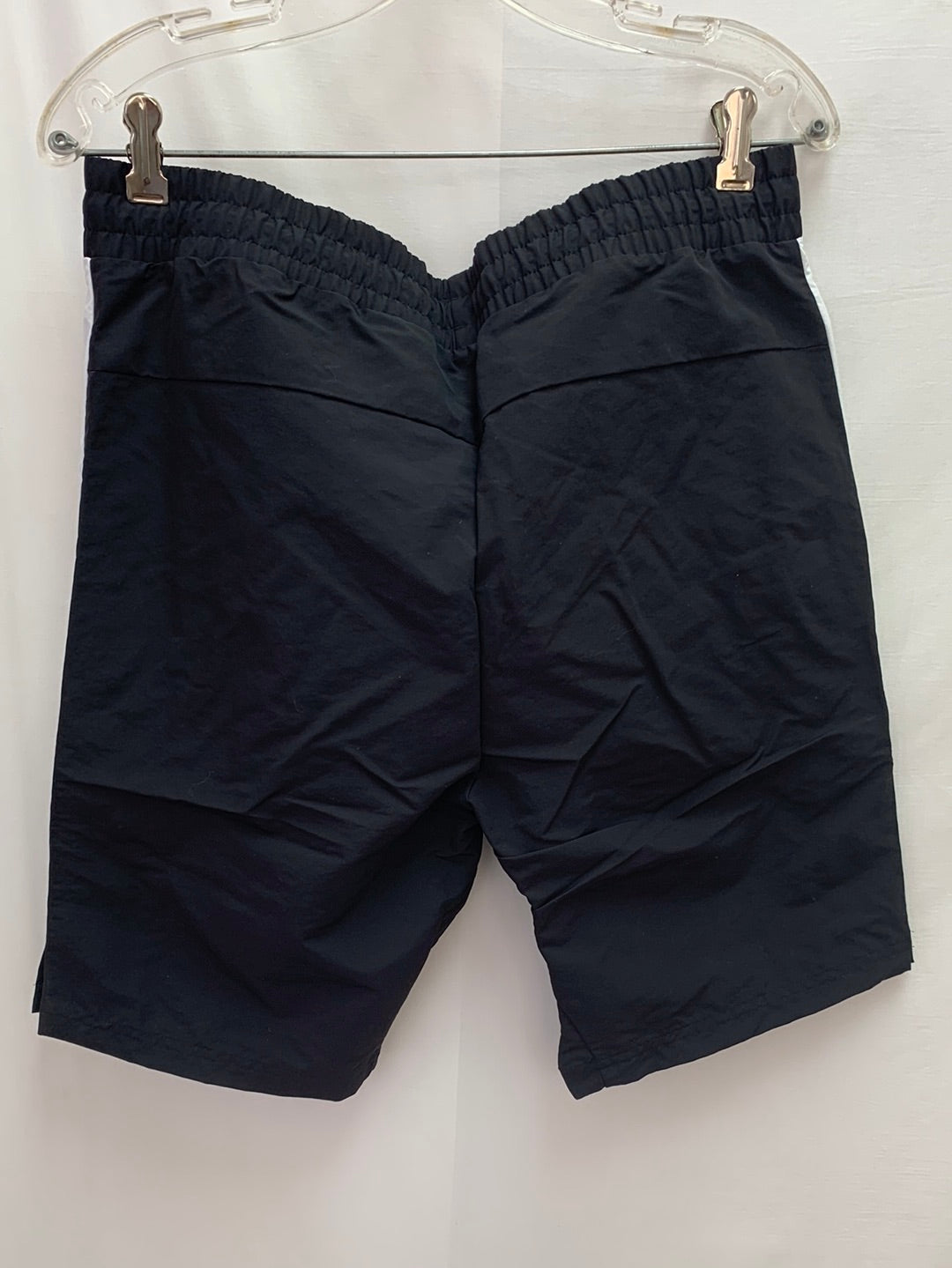 NWT - REEBOK black white MYT Woven Side Snap Shorts - Medium