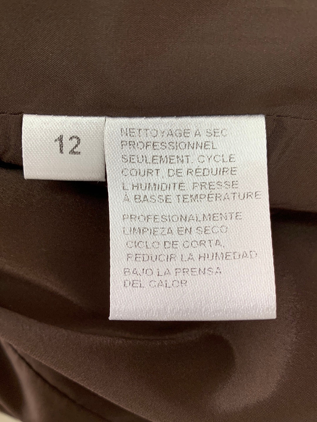 DONCASTER brown 100% Wool (lined) Jacket & Pants 2 pc Pantsuit - 12