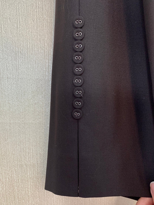 NWT - TESORI WOMAN ash brown Wool Unlined Cropped Pants - 16W