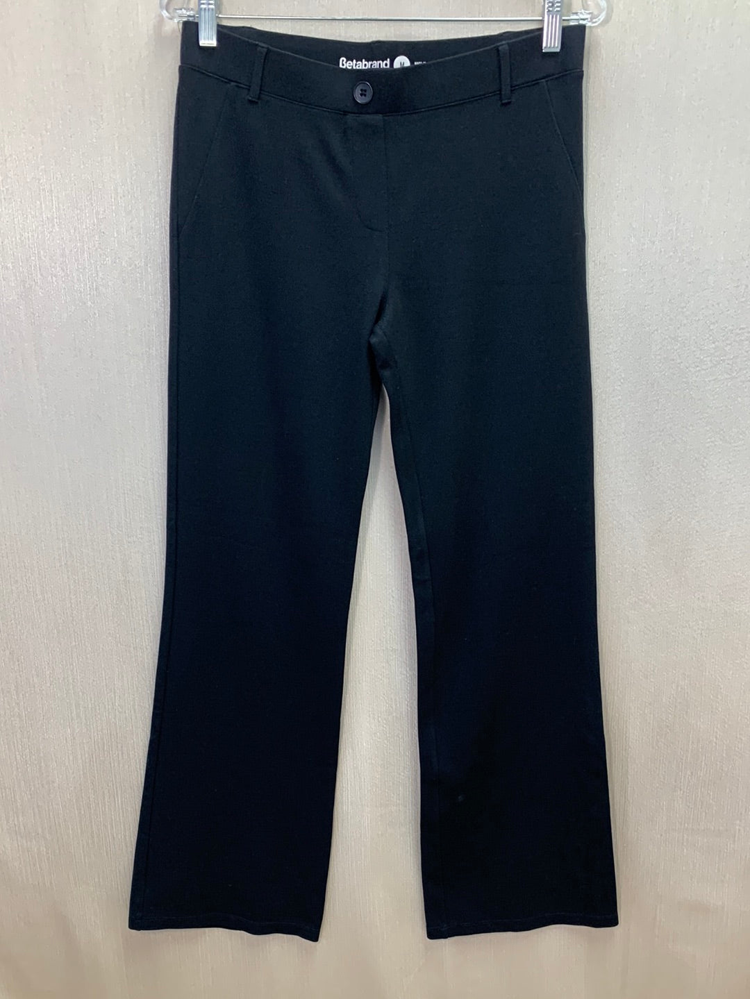 BETABRAND black shimmer Classic Bootcut Dress Yoga Pants - PM