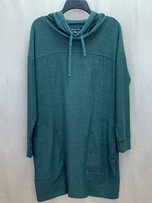 TOAD & CO dark green Long Sleeve Intermosso Hooded Dress - XL