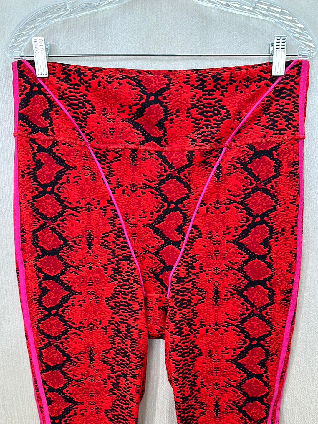 ADIDAS x IVY PARK red black pink Snakeskin Print Tights - 1X