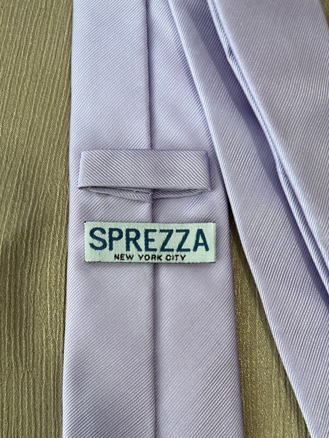 NIP - SPREZZA lavender 100% Silk Slim / Narrow Necktie - 58" x 2.75"