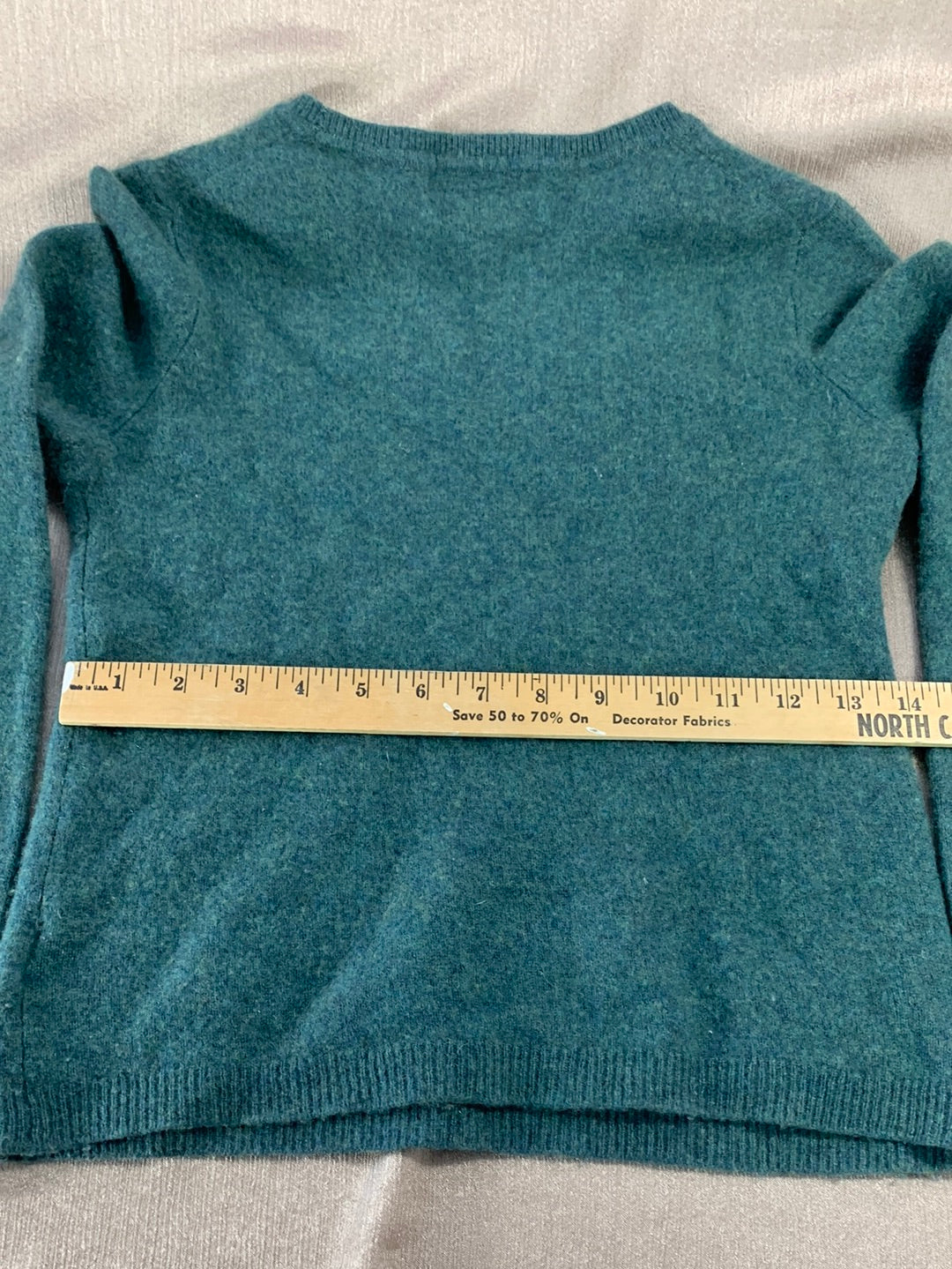LOT OF 3 CASHMERE Sweater Upcycle Felt Craft Cutters Fabric - teal grey