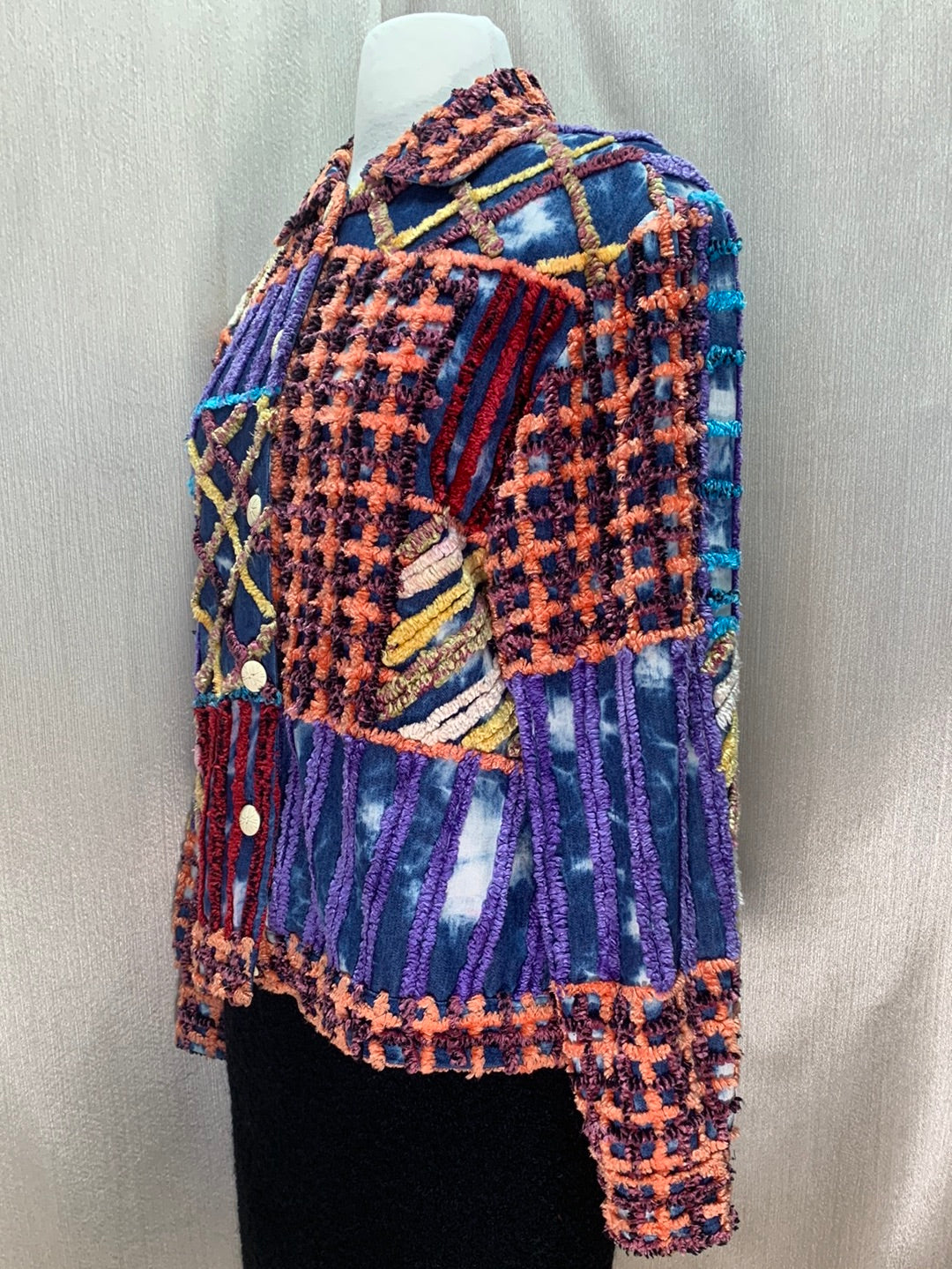 VTG - SANDY STARKMAN multicolor Cotton Rayon Boho Jacket - M