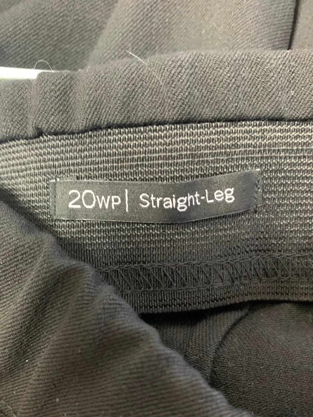 NWT - TALBOTS black Pull On Straight Leg Full Length Pants - 20WP