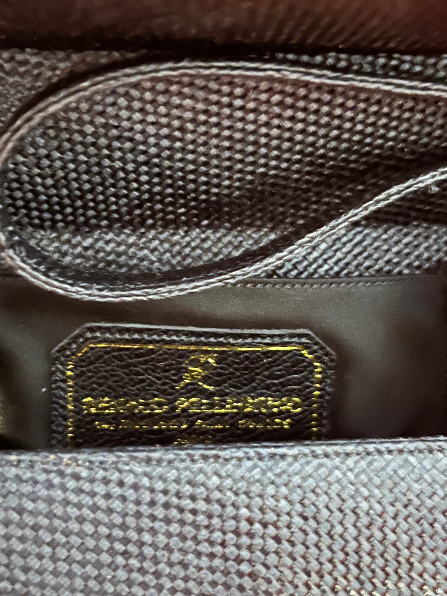 Renaud Pellegrino Black and Gold Studded Box Evening Bag