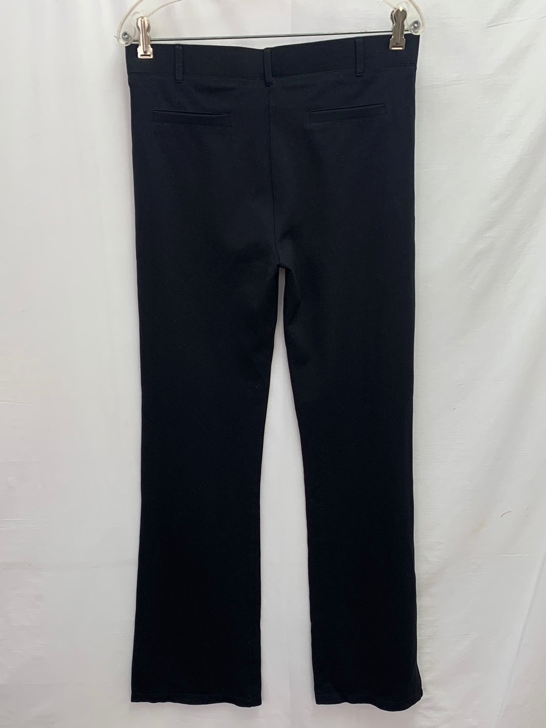 BETABRAND black Boot-Cut Classic Dress Pant Yoga Pants - Large Long