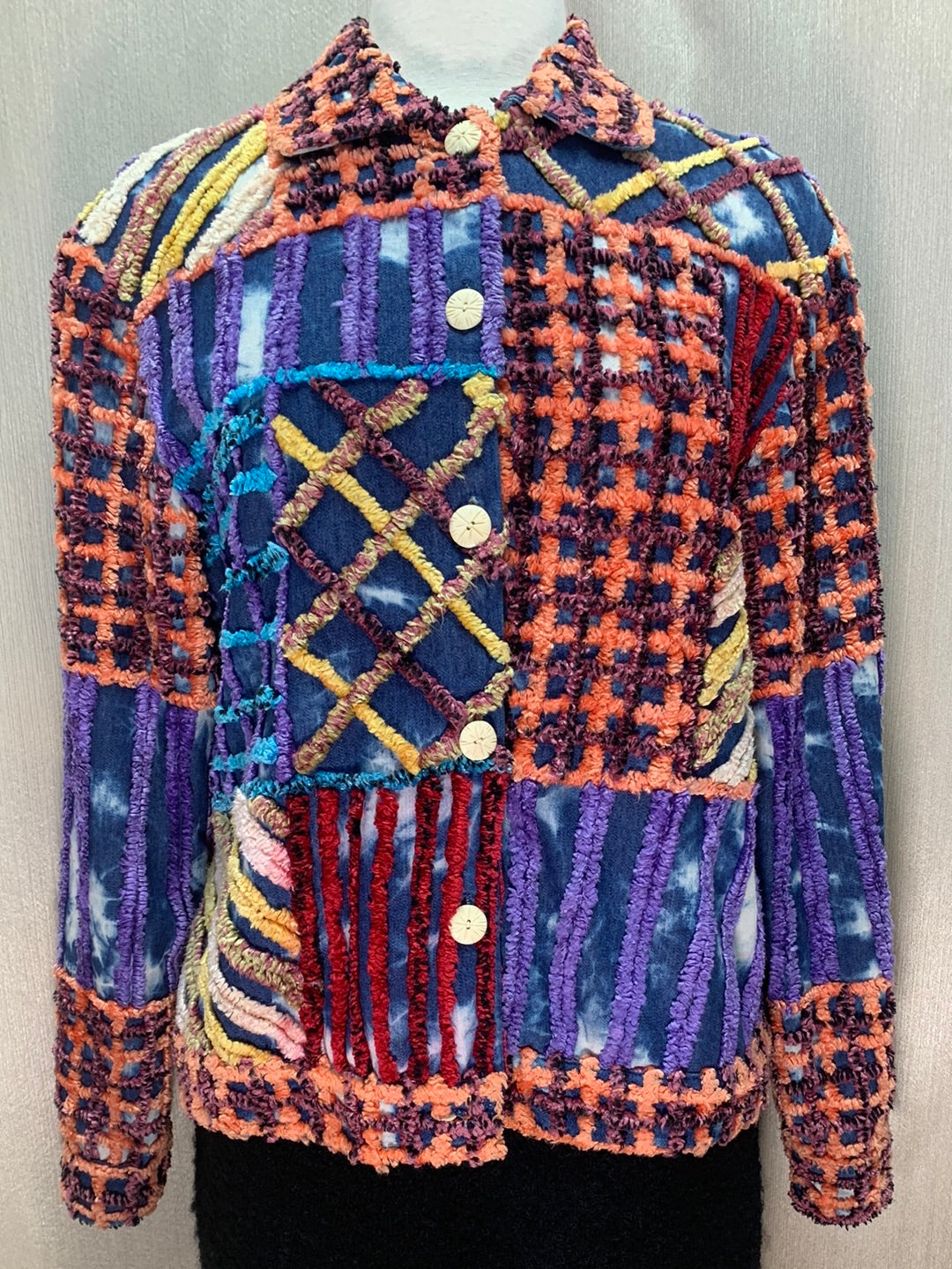 VTG - SANDY STARKMAN multicolor Cotton Rayon Boho Jacket - M