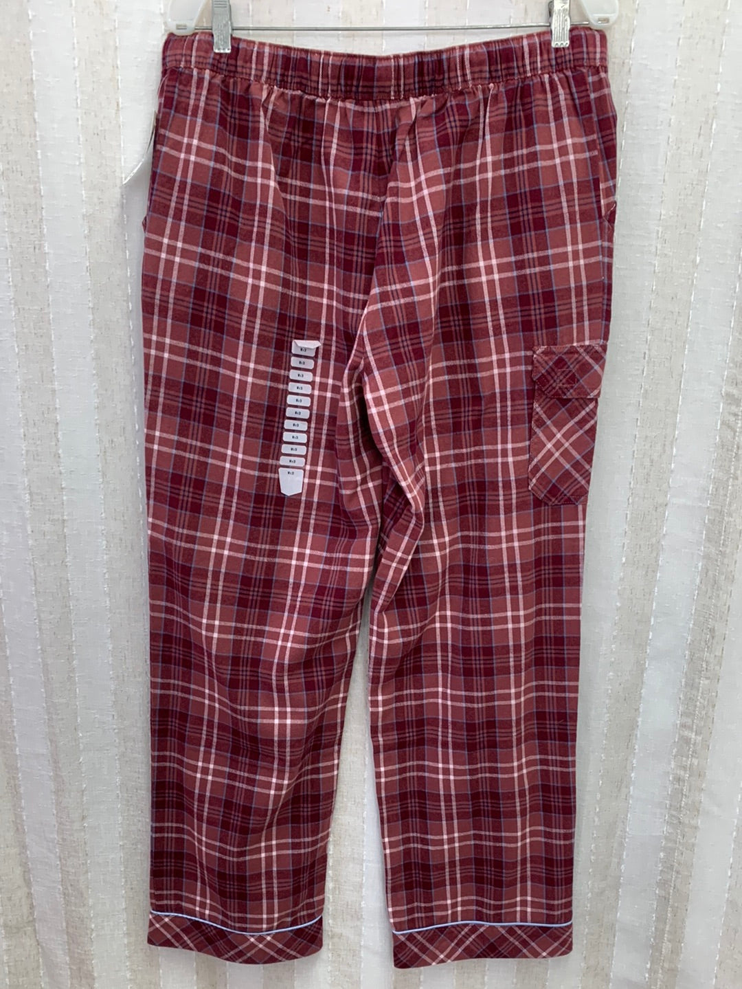 NWT - DULUTH maroon plaid Flannel Pajama Pants - Medium