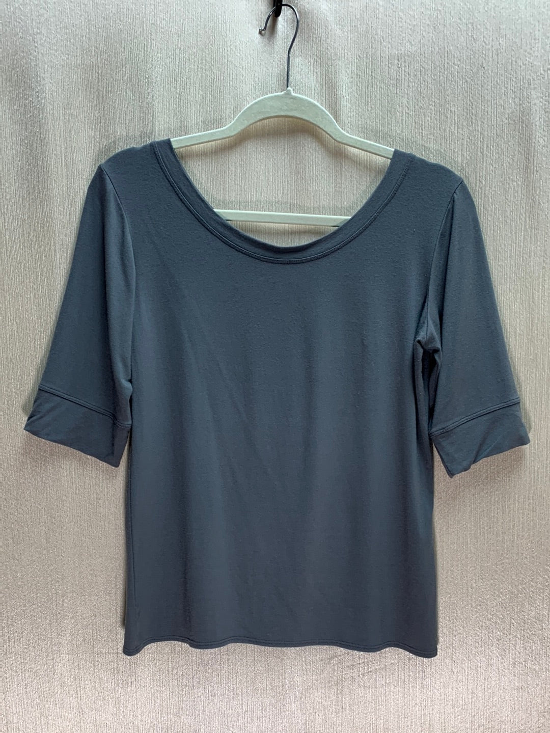 SALAAM grey Rayon Blend Short (Half) Sleeve Ballet Tee Shirt - L