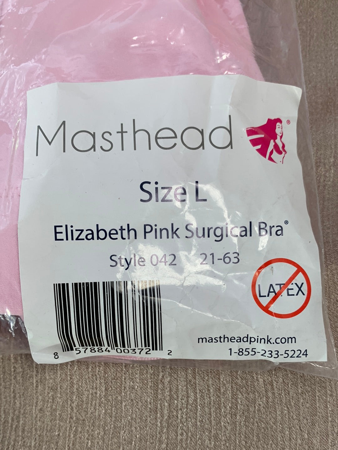 Masthead Elizabeth Pink Surgical Bra
