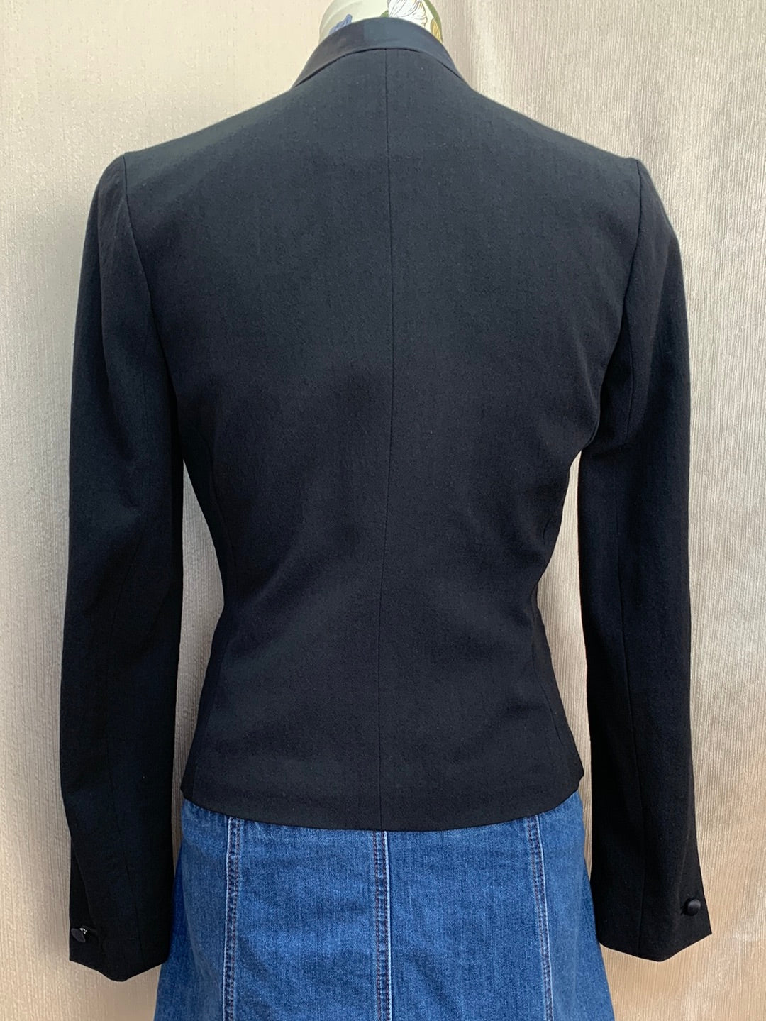 NWT - TORY BURCH black Wool Built-in Vest Tuxedo Olivier Blazer - 2