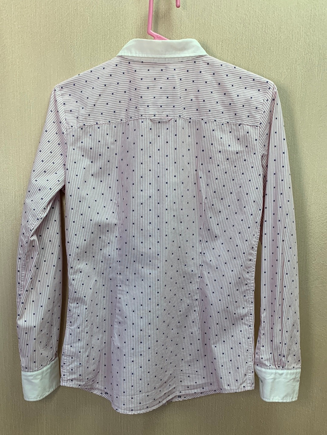 BROOKS BROTHERS RED FLEECE white pink Button Up Long Sleeve Shirt - 2