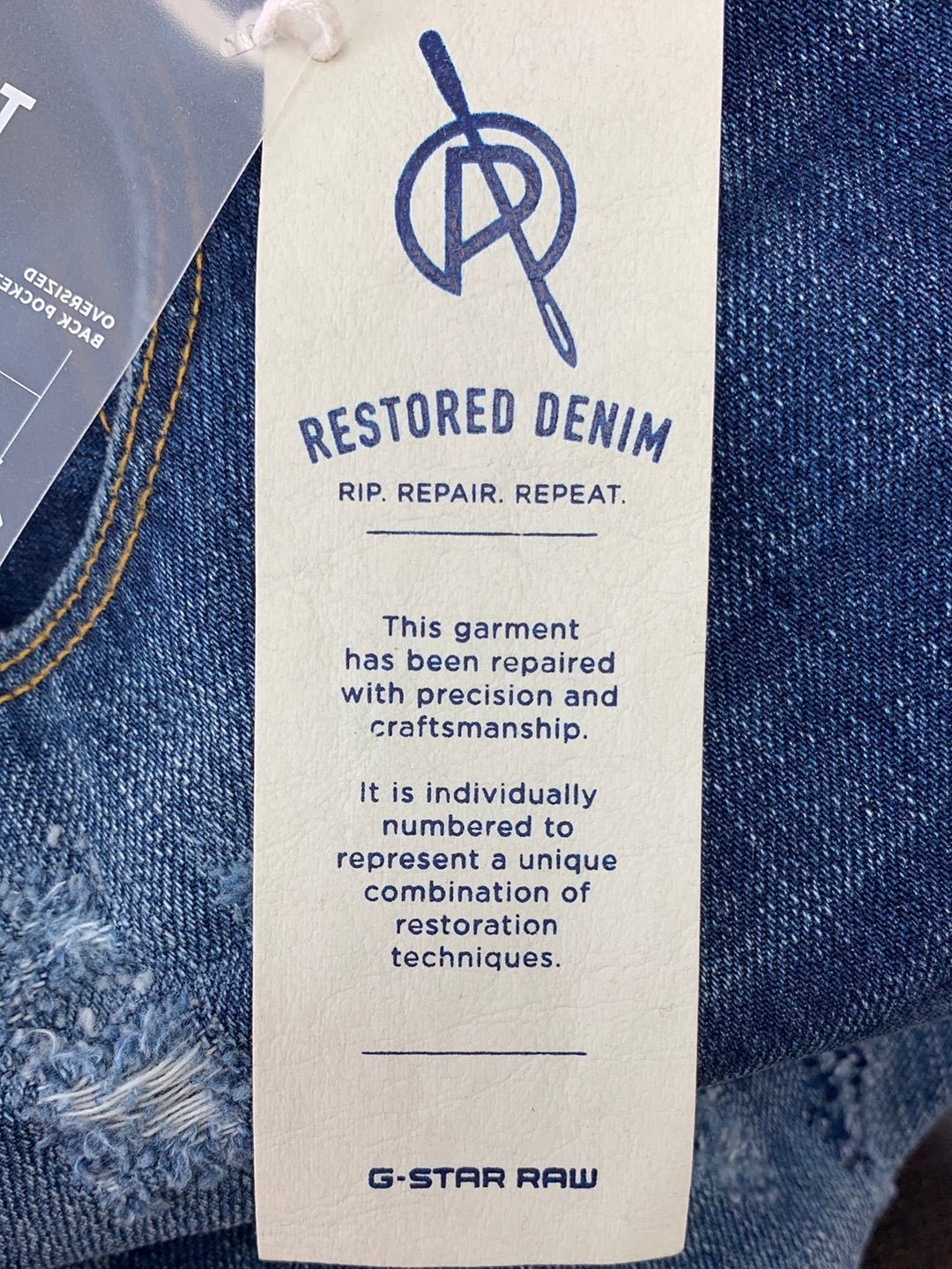 NWT - G STAR RAW denim Type C 3D Super Slim Restored Jeans - 34x32