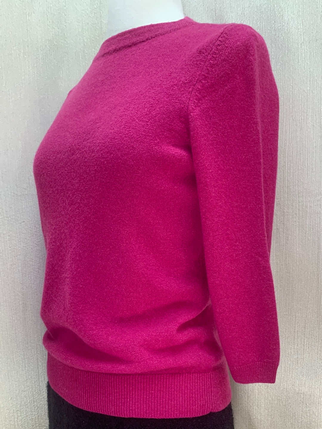 TALBOTS berry pink Cashmere 3/4 Sleeve Sweater - SP