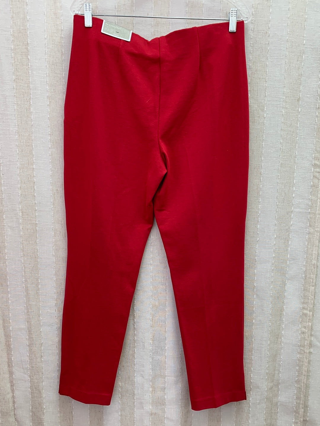 NWT - CHICO'S red Ponte Slimming Juliet Ankle Pants - 1 (US 8/M)