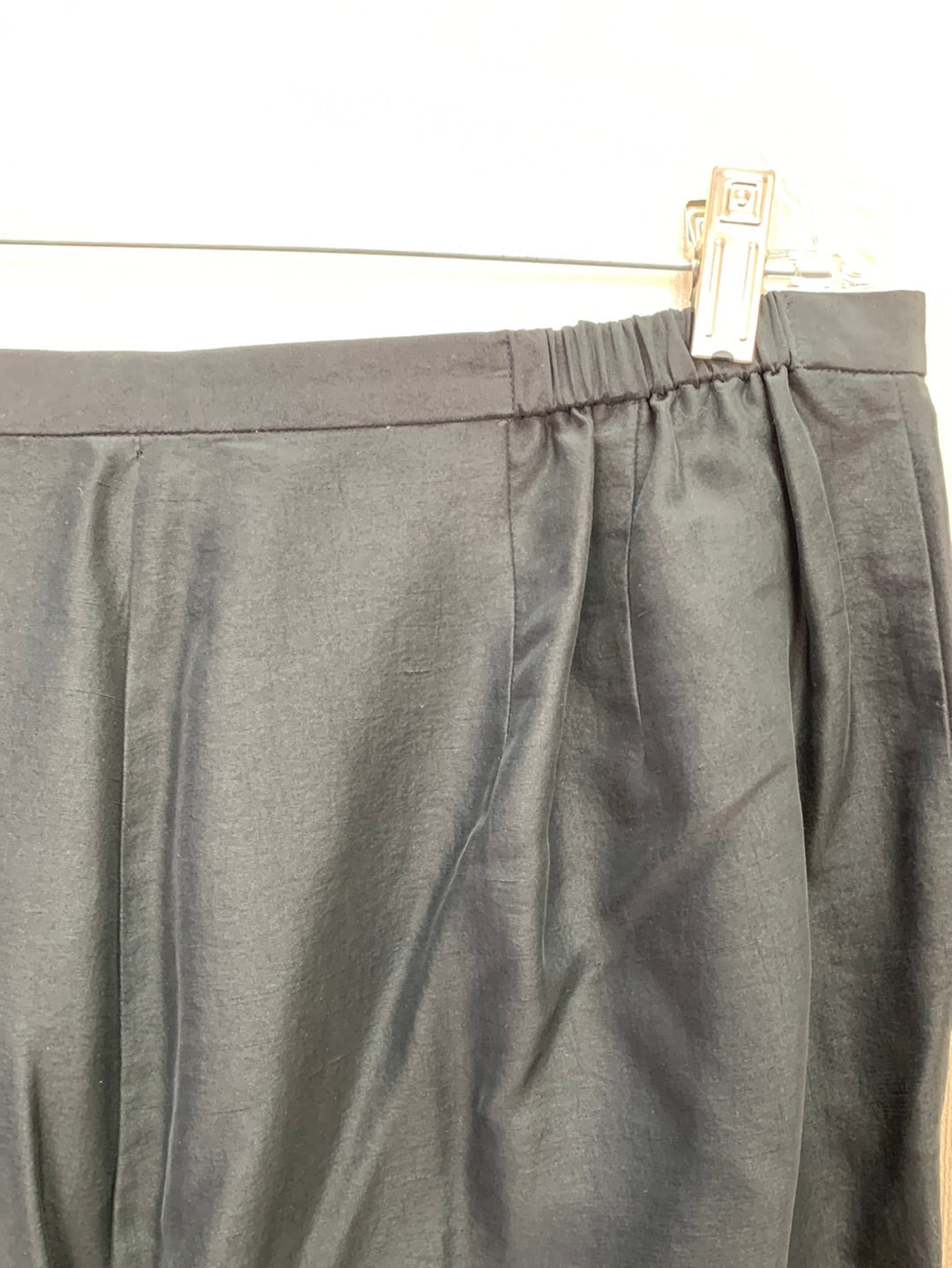 EILEEN FISHER black Washable 100% Silk Dress Pants - 1X