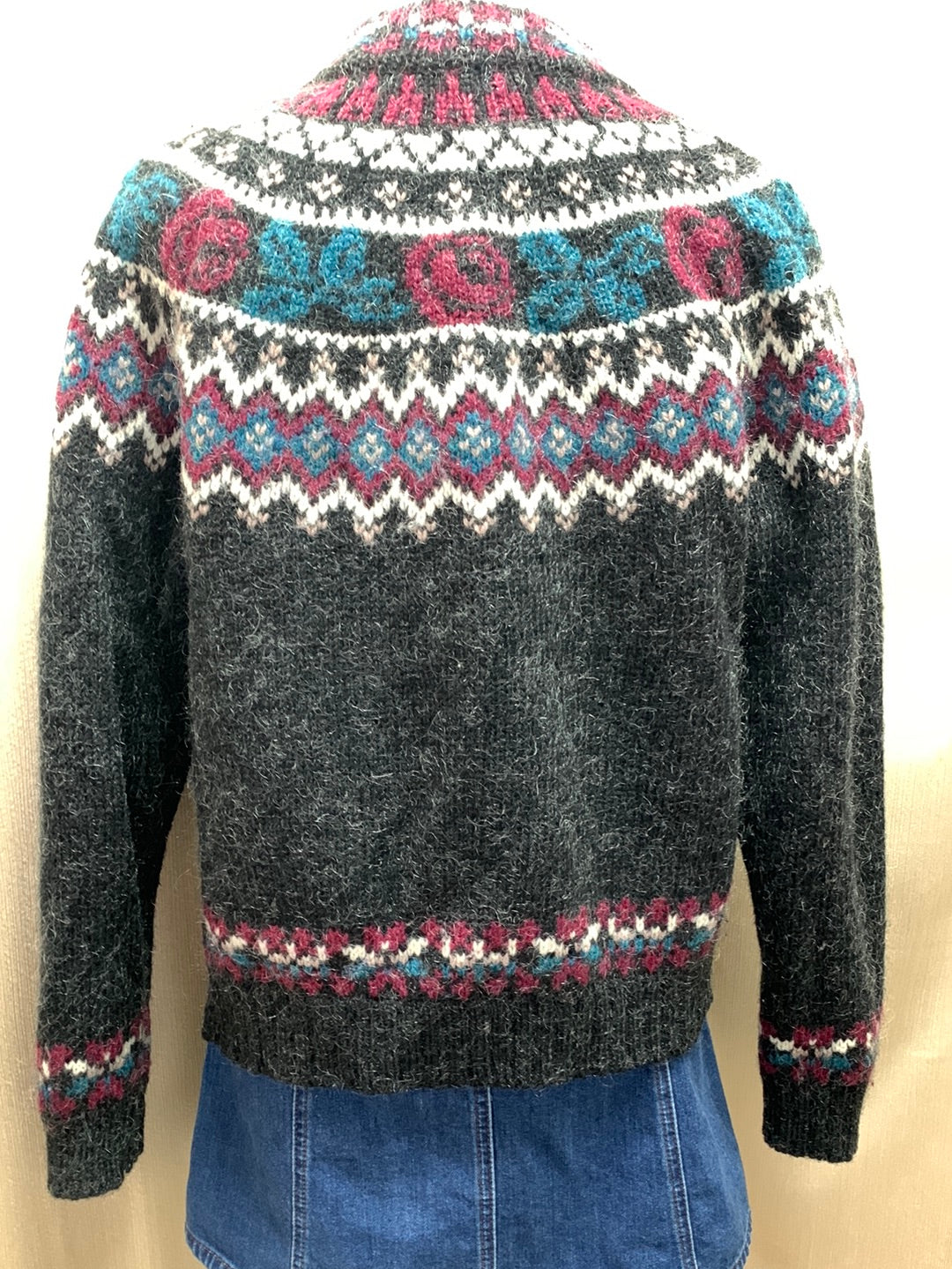 VINTAGE - WOOLRICH multicolor Wool Mohair Sweater Cardigan - S