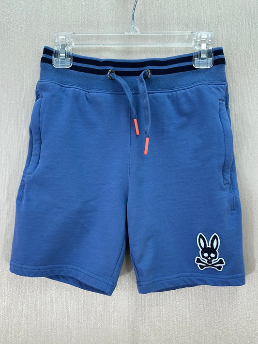 PSYCHO BUNNY blue 100% Cotton Zip Pocket Shorts - Kids S | 7/8
