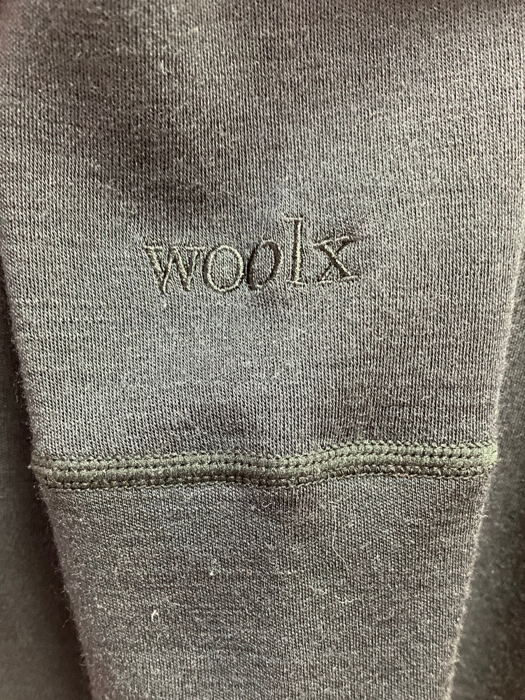 WOOLX black 100% Merino Wool Long Sleeve Turtleneck Top - S