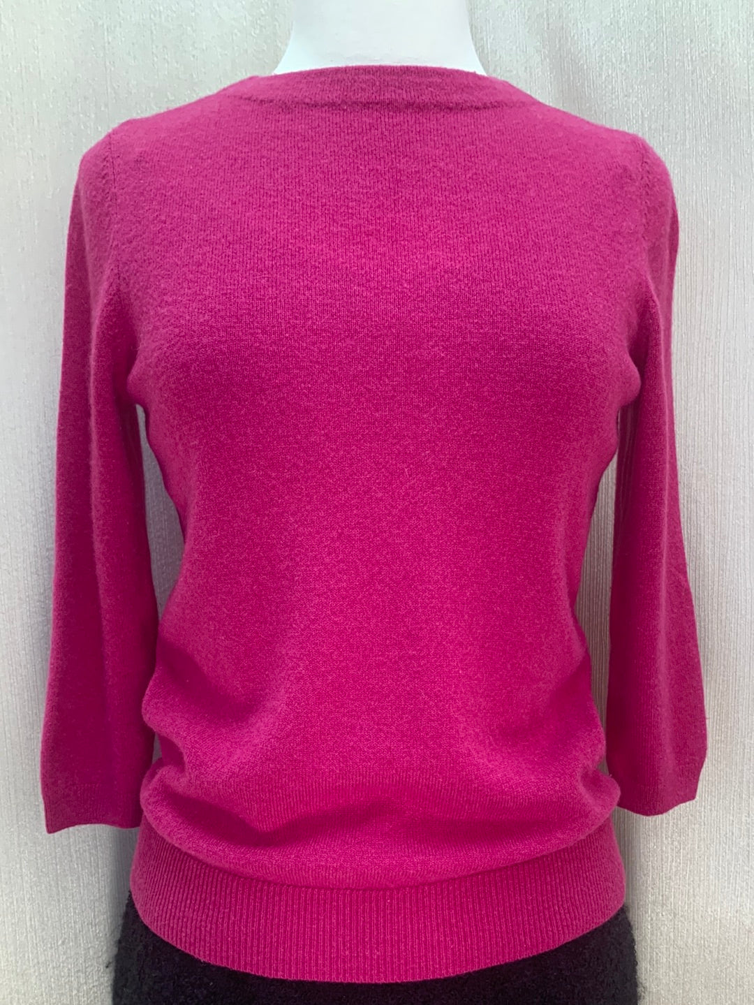 TALBOTS berry pink Cashmere 3/4 Sleeve Sweater - SP