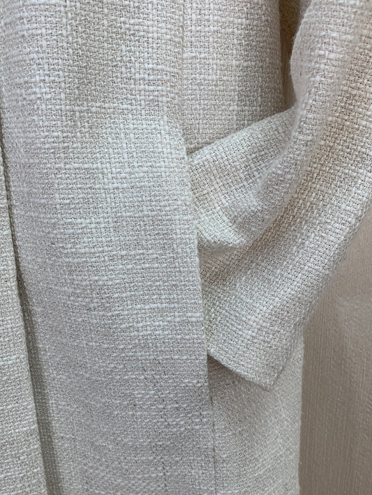 NWT - BROOKS BROTHERS cream Cotton Linen Boucle Tweed Jacket - 14
