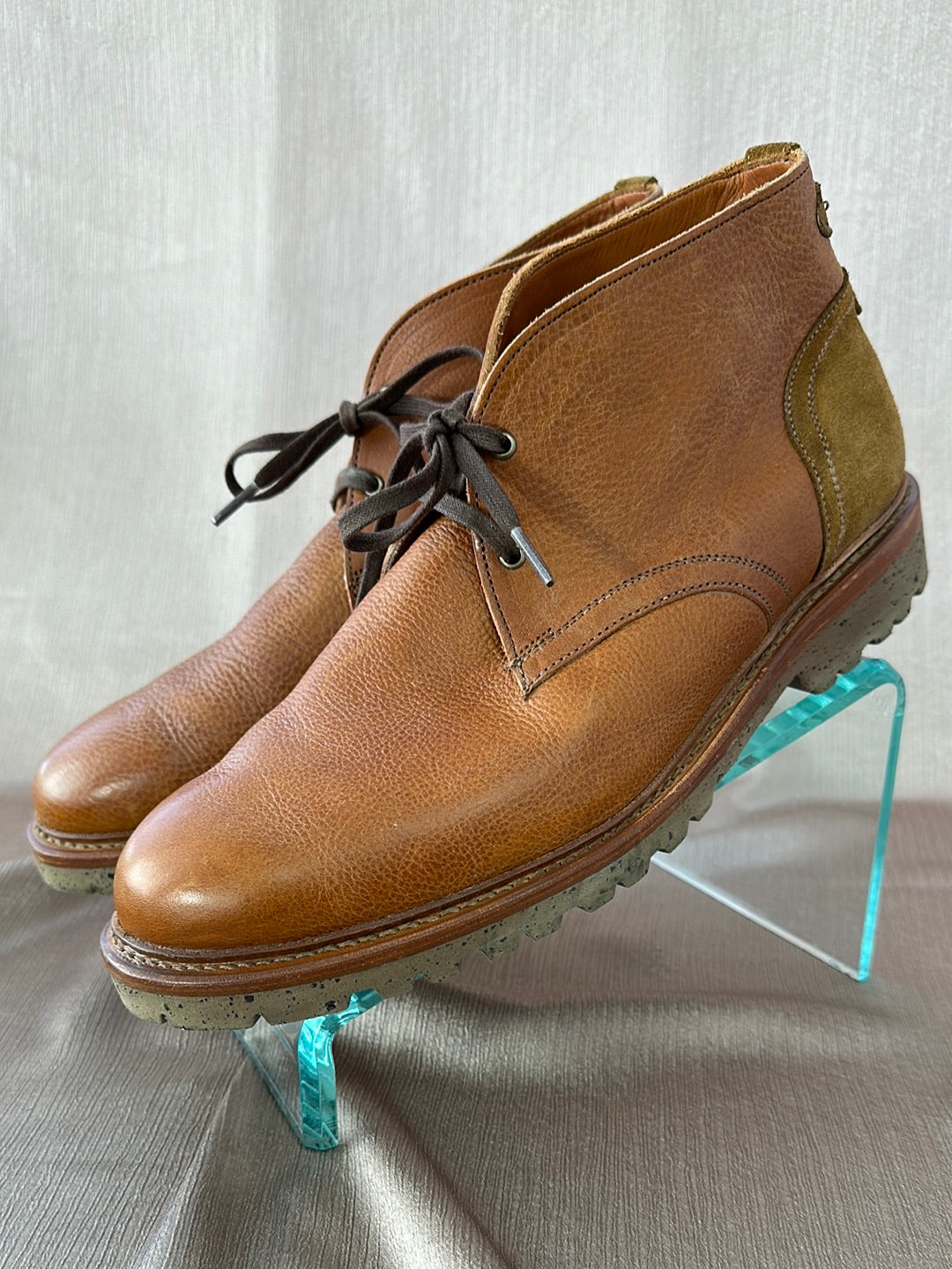 ALLEN EDMONDS cognac brown Discovery Chukka Boots - Men's 9.5