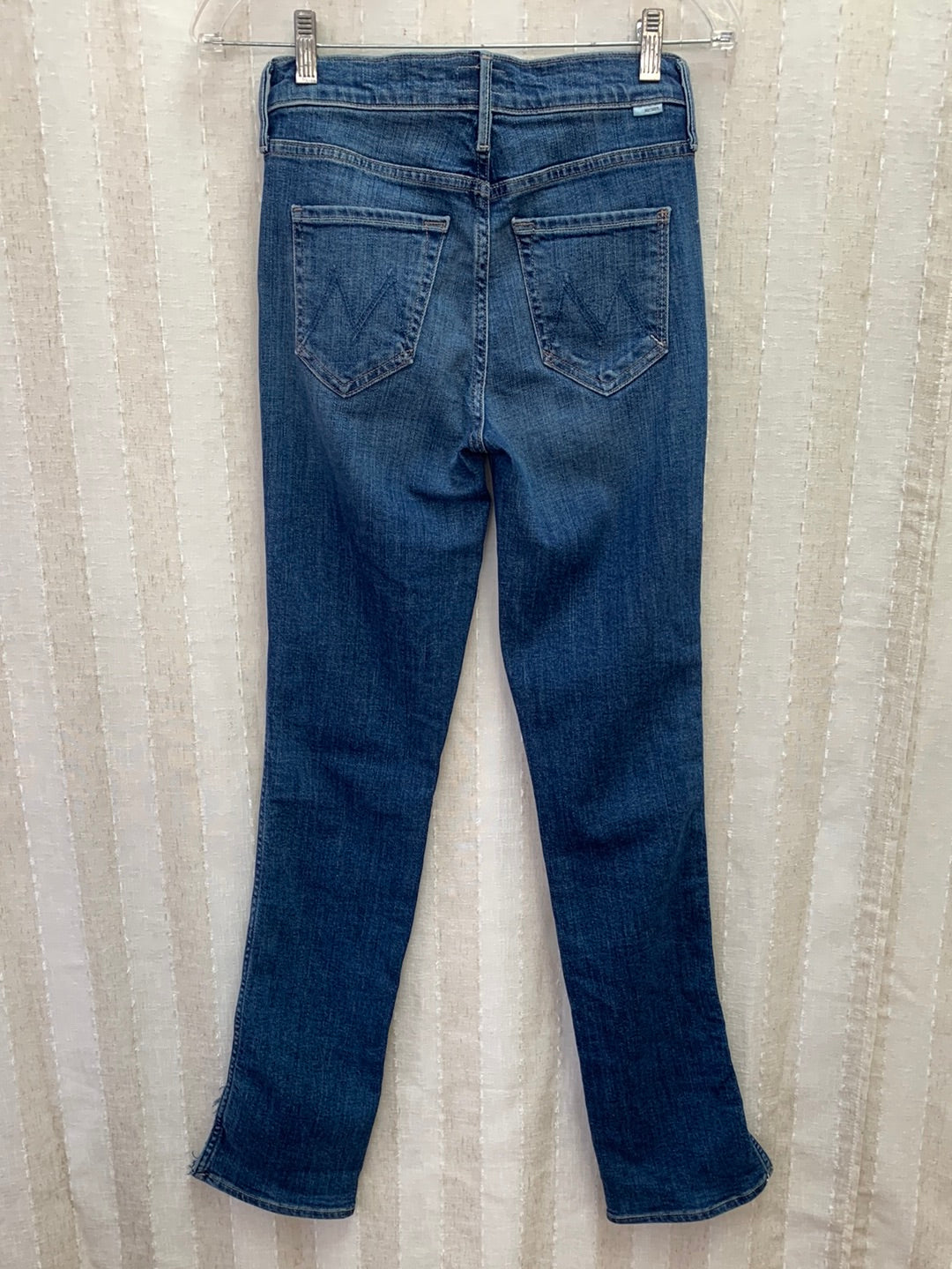 MOTHER right of passage High Waisted Rascal Slice Undine Hem Jeans - 24
