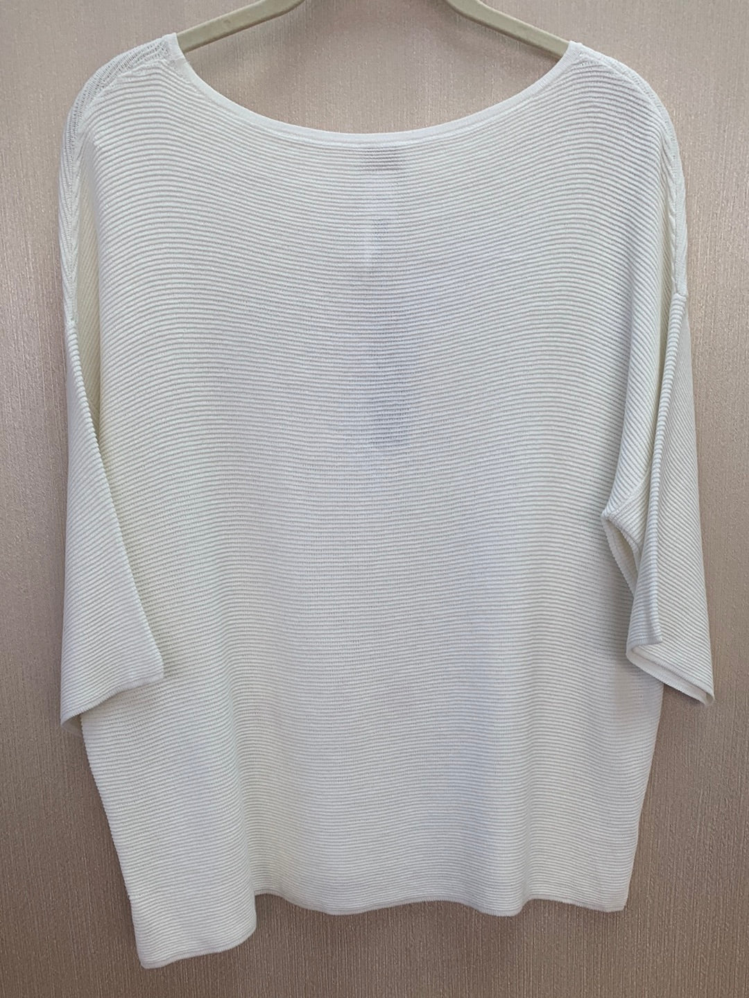 NWT - CHICO'S ecru Side Button Nicolette Pullover Sweater - 1 | 8/10 M