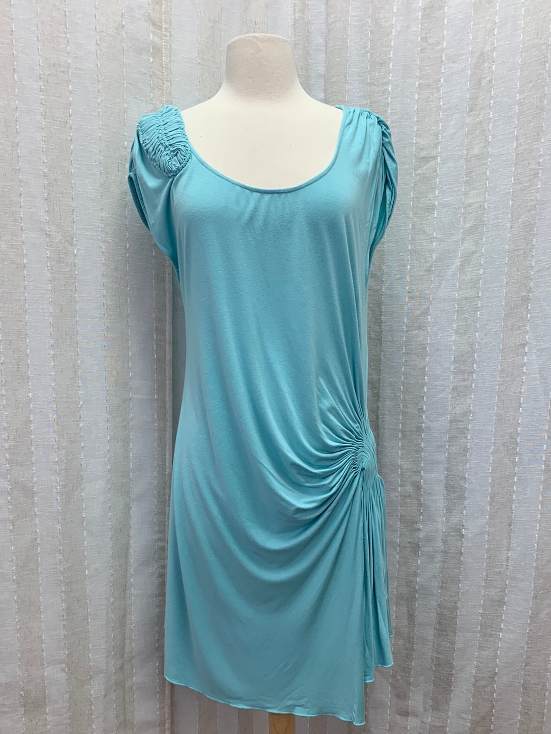 SOFT SURROUNDINGS aqua blue Soft Rayon Jersey Dress - Medium