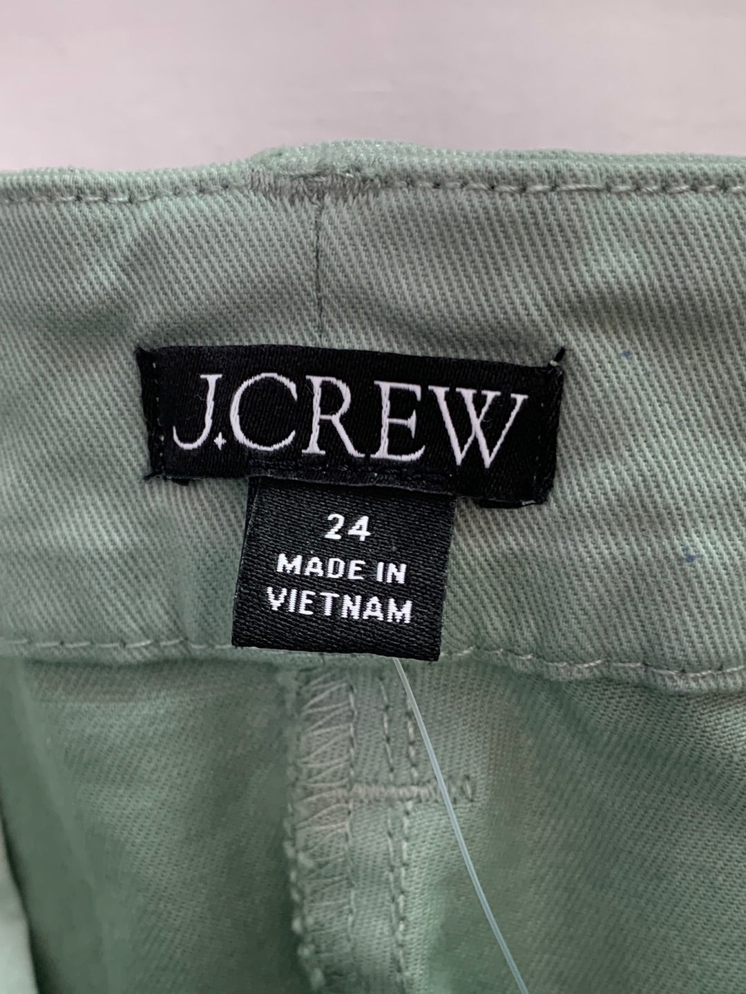 NWT - J CREW sage green Pleated Capeside Cropped Chino Pants - 24