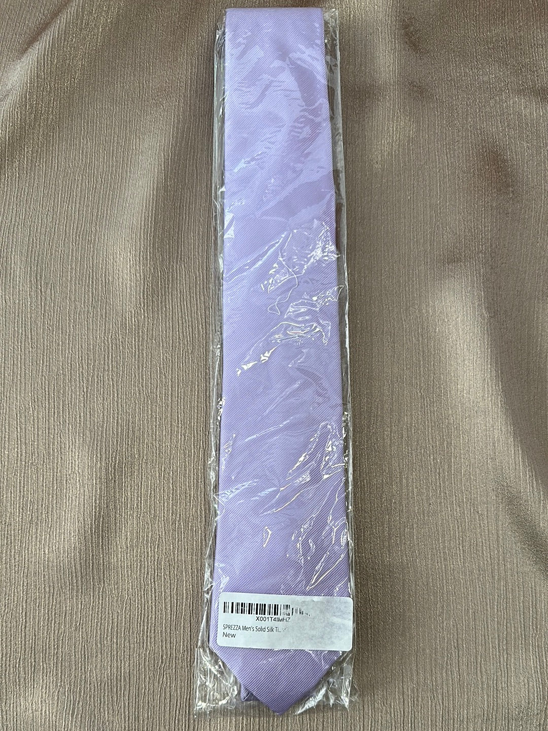 NIP - SPREZZA lavender 100% Silk Slim / Narrow Necktie - 58" x 2.75"