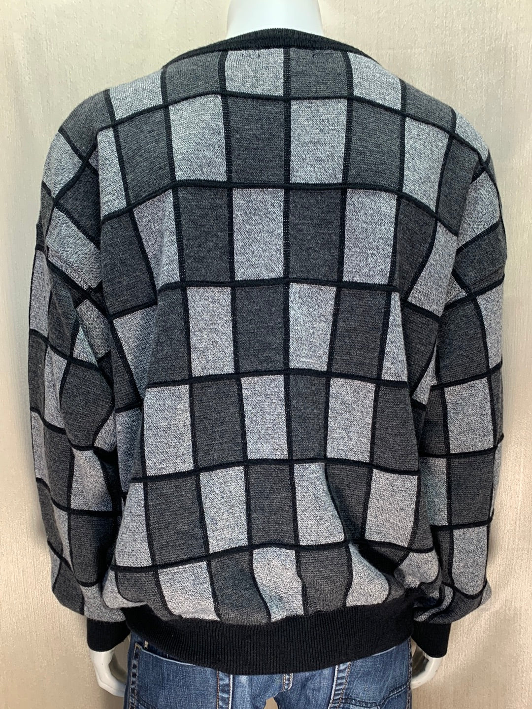 VINTAGE - BARACUTA black gray Wool Blend Sweater  - 3XB