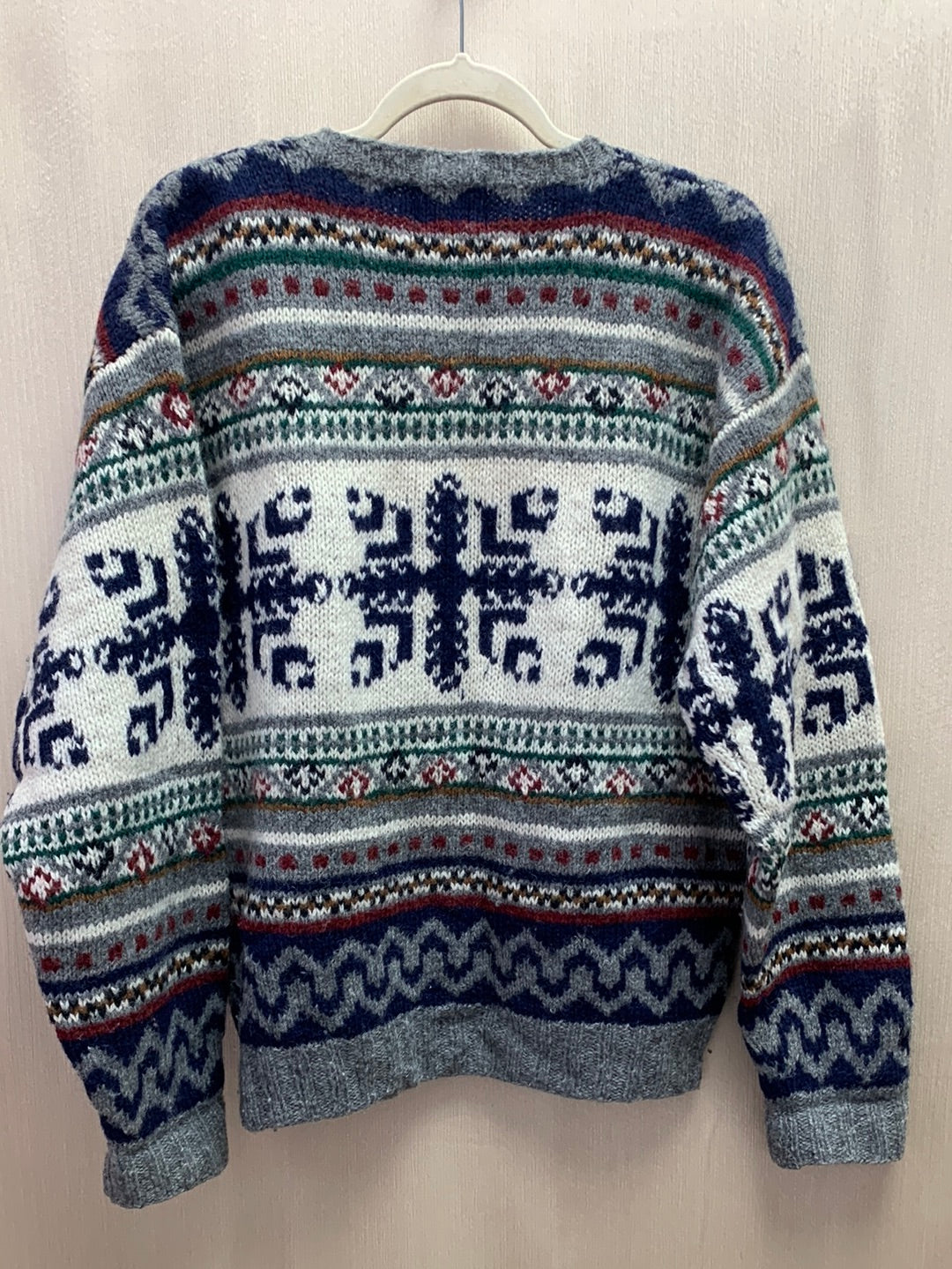 VINTAGE - WOOLRICH multicolor HandKnit Wool Aztec Pullover Sweater - L
