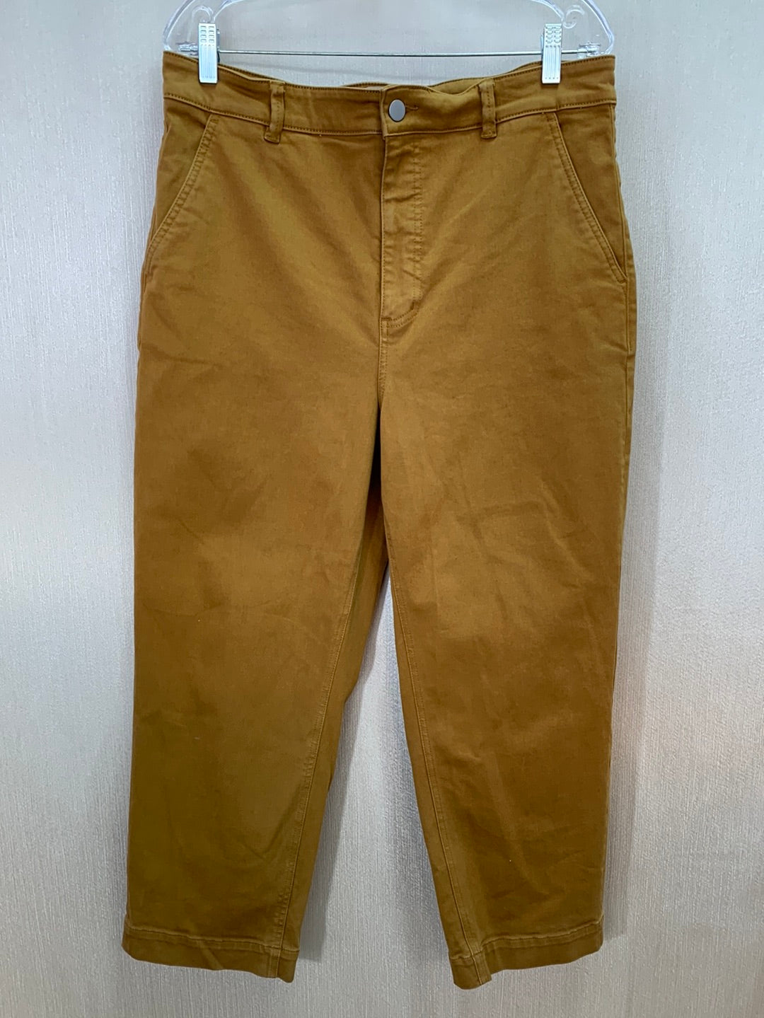 EVERLANE caramel brown Minimalist Cropped Straight Leg Jeans - 16
