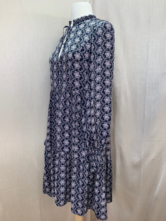 ODD MOLLY ANTHROPOLOGIE black print Viscose Dress - 2 | US 8/10