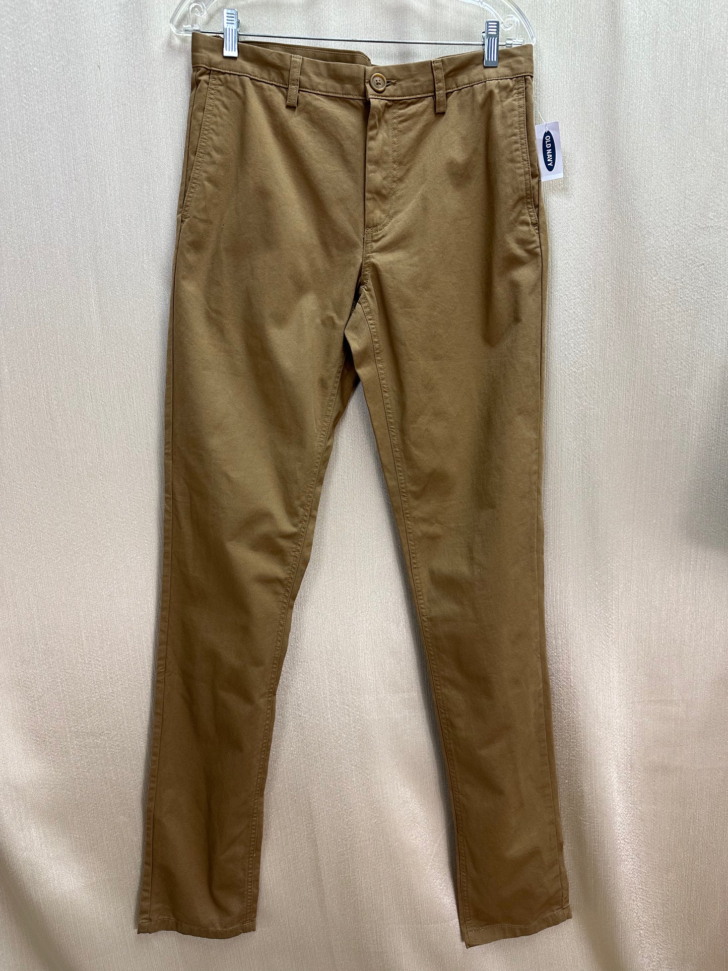 New OLD NAVY dark khaki 100% Cotton Slim Fit Chino Pants - 32x38