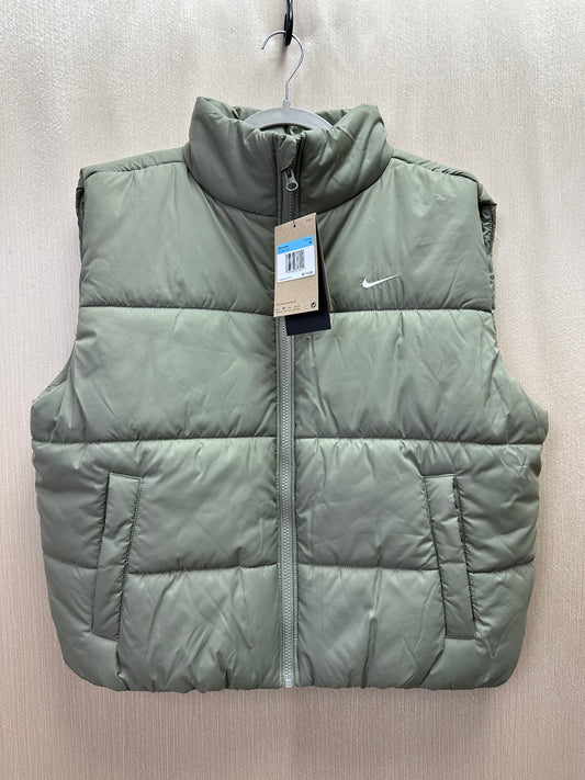 New NIKE SPORTSWEAR light army green Classic Puffer Therma-FIT Loose Vest - M