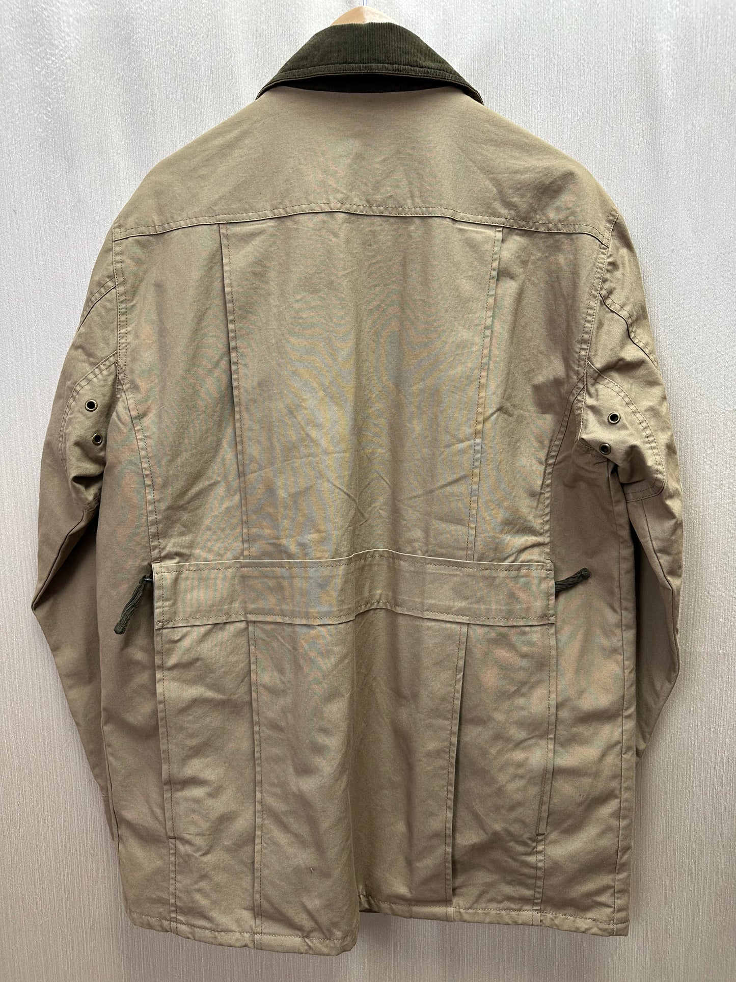 NWT - ORVIS tan khaki Wax Cotton Canvas Zip Front Heritage Field Coat - M