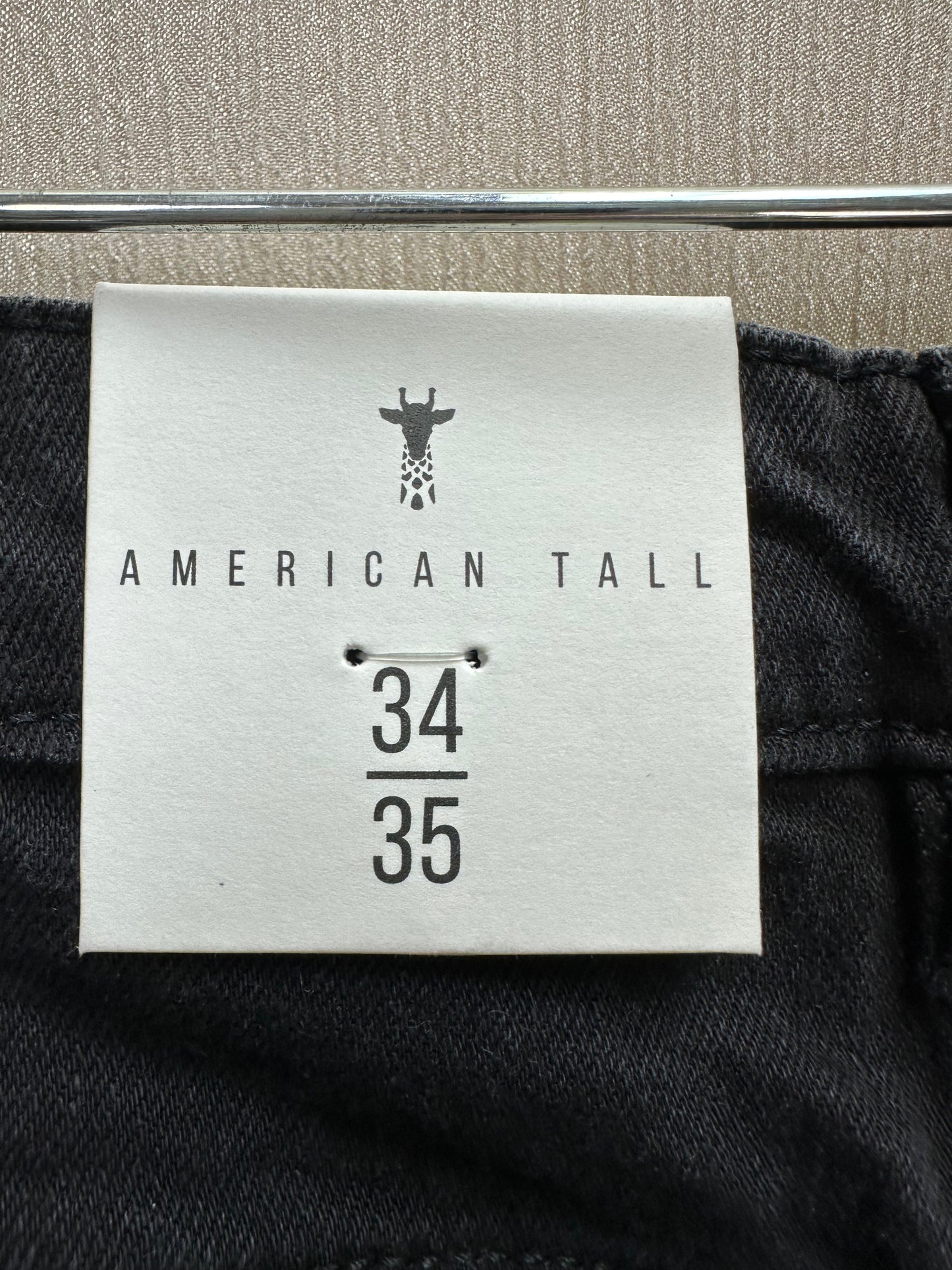 NWT - AMERICAN TALL black Lola Ultra High Rise Stretch Slim Fit Jeans - 34x35