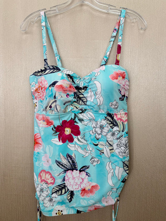 NWT - SEAFOLLY iceberg ModernLove DD Bandeau Singlet Tankini Top- 14 | US 10