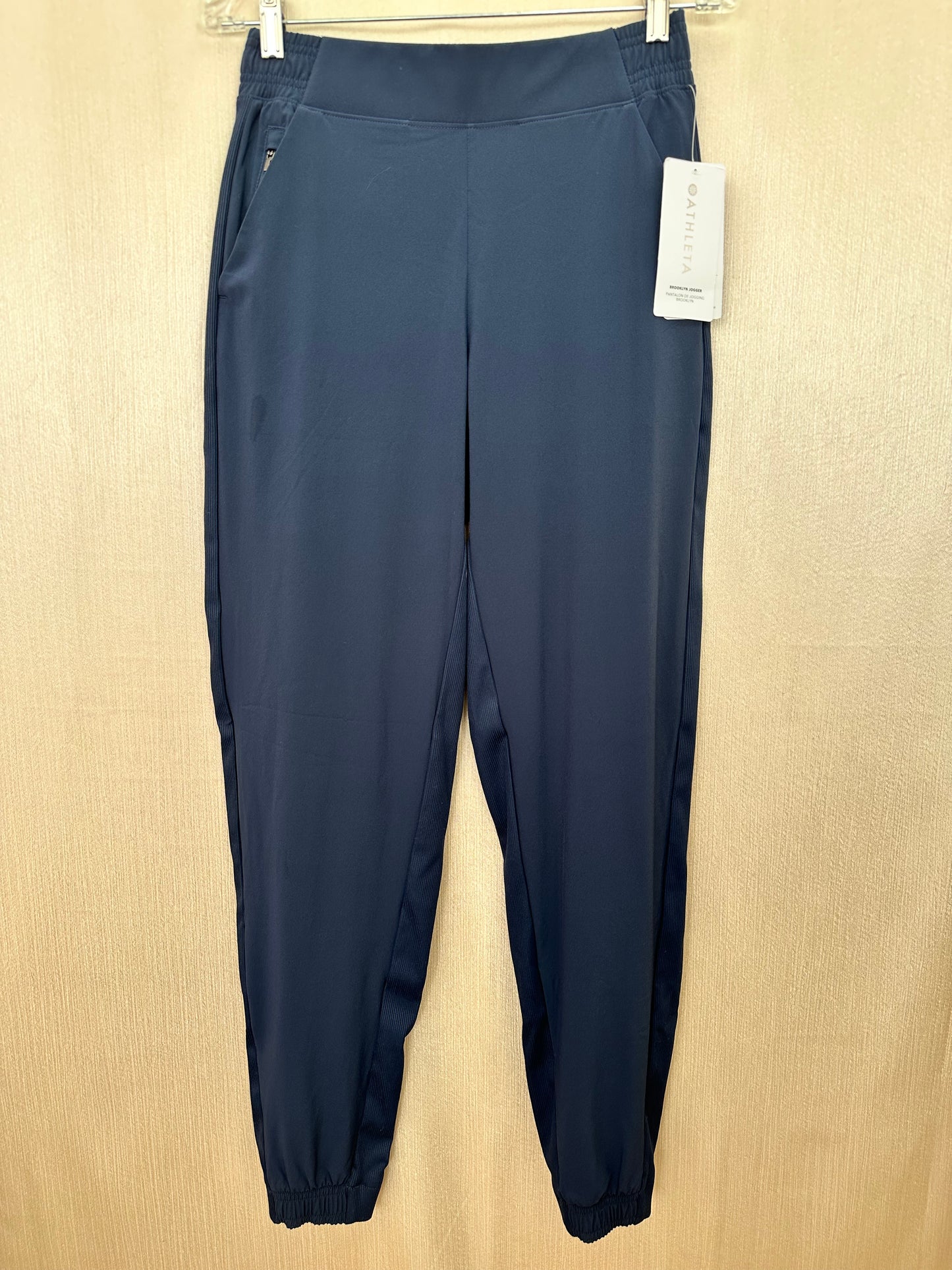 NWT - ATHLETA navy blue Brooklyn Jogger Pants - 6 Tall