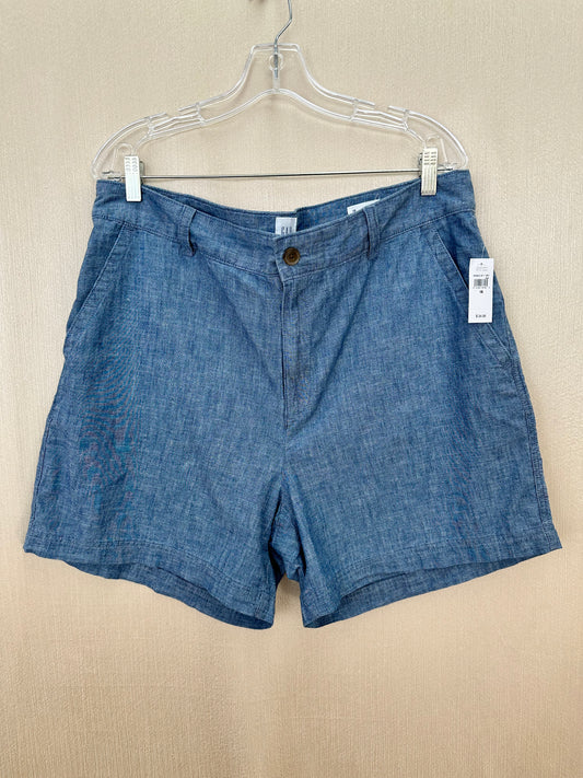 NWT - GAP blue chambray 5" Inseam Girlfriend Khaki Shorts - 18