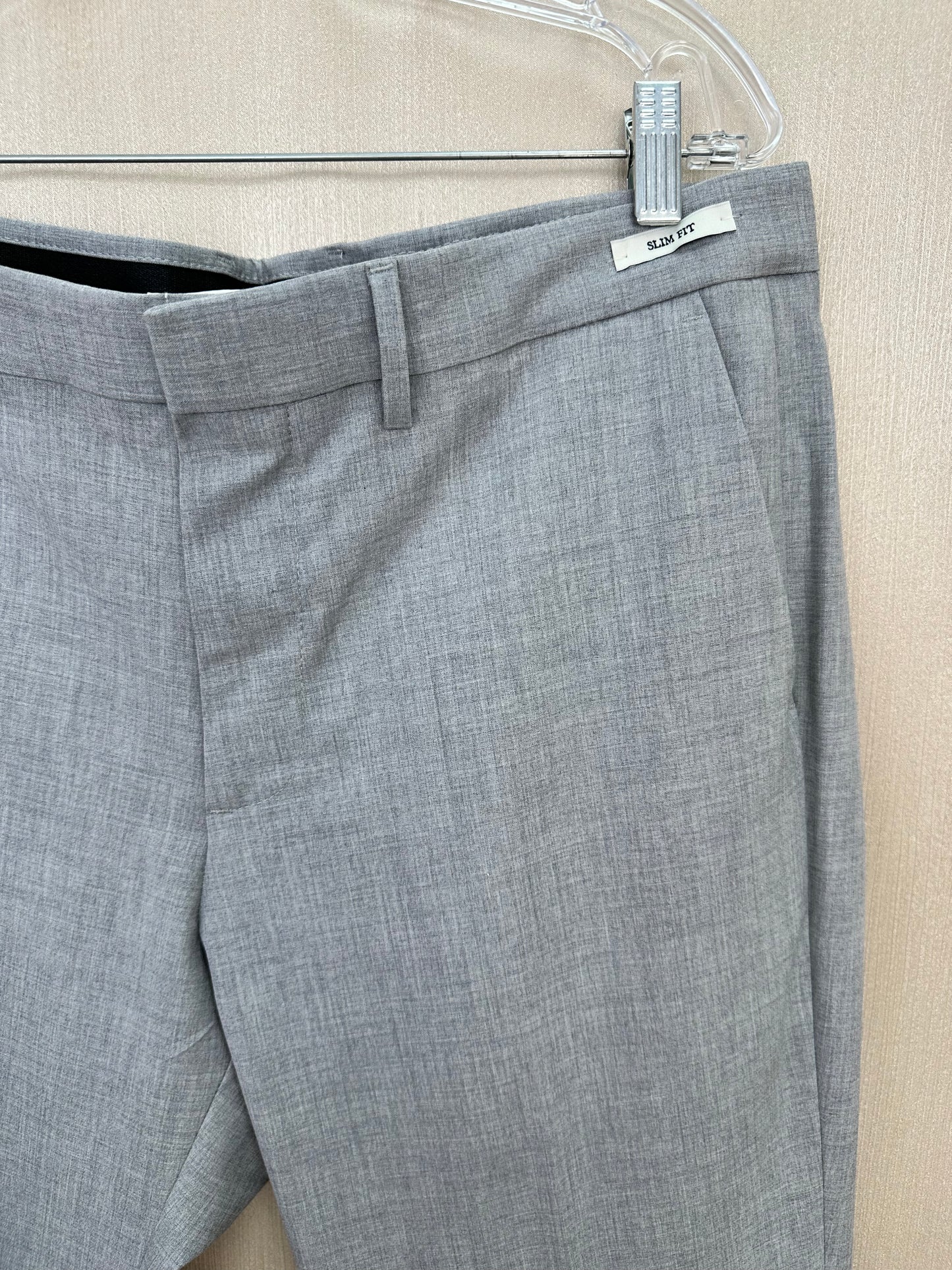 NWT - JOS A BANK light gray 1905 Flex Stretch Slim Fit Pants - 35 x 32