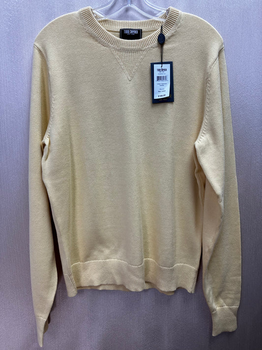 NWT - TODD SNYDER yellow Cotton Cashmere Crewneck Sweater - L