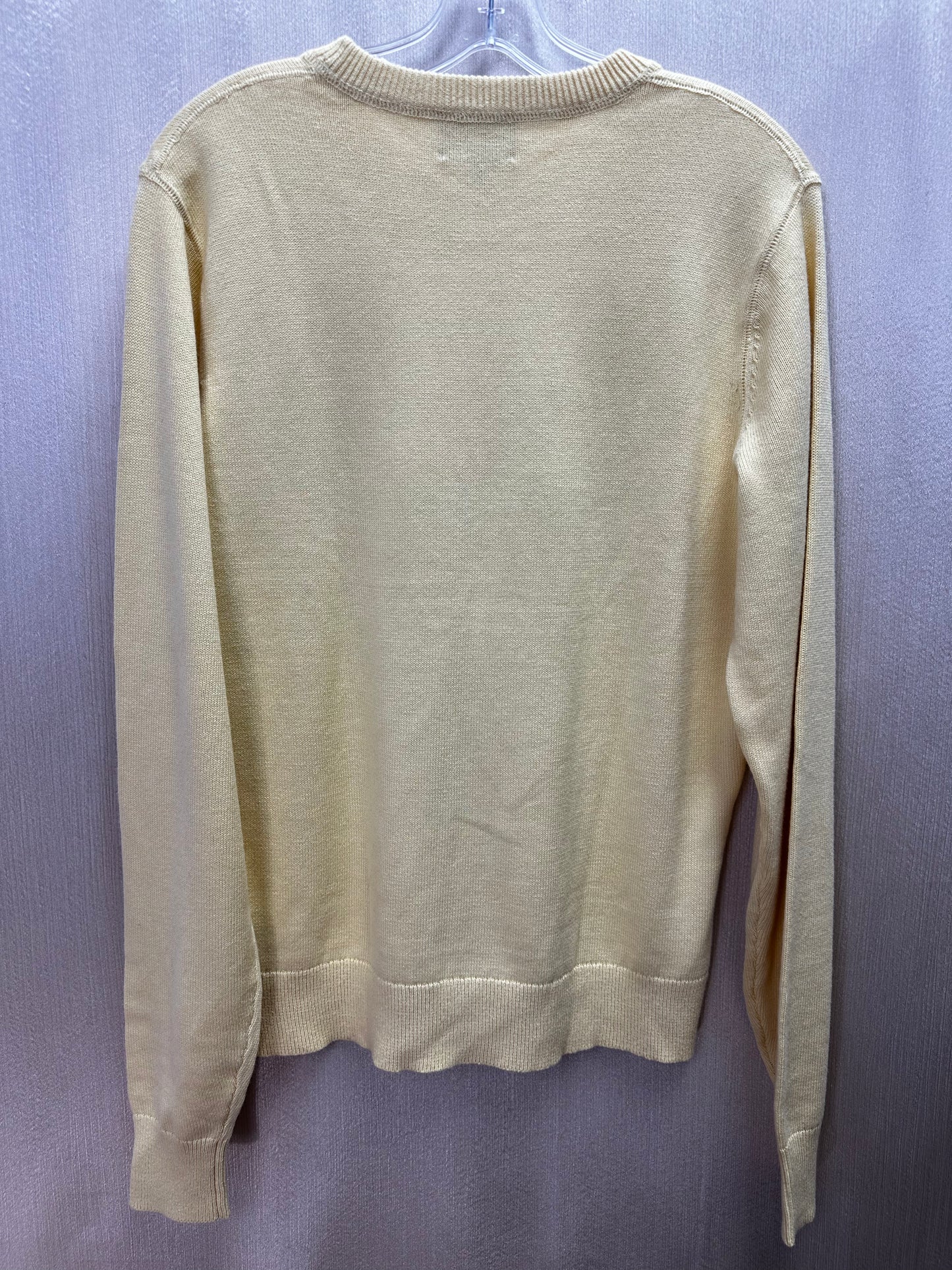 NWT - TODD SNYDER yellow Cotton Cashmere Crewneck Sweater - L