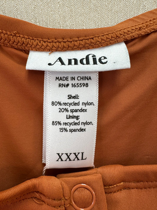 NWT - ANDIE rust orange Snap Front The Malibu One Piece Swimsuit - XXXL