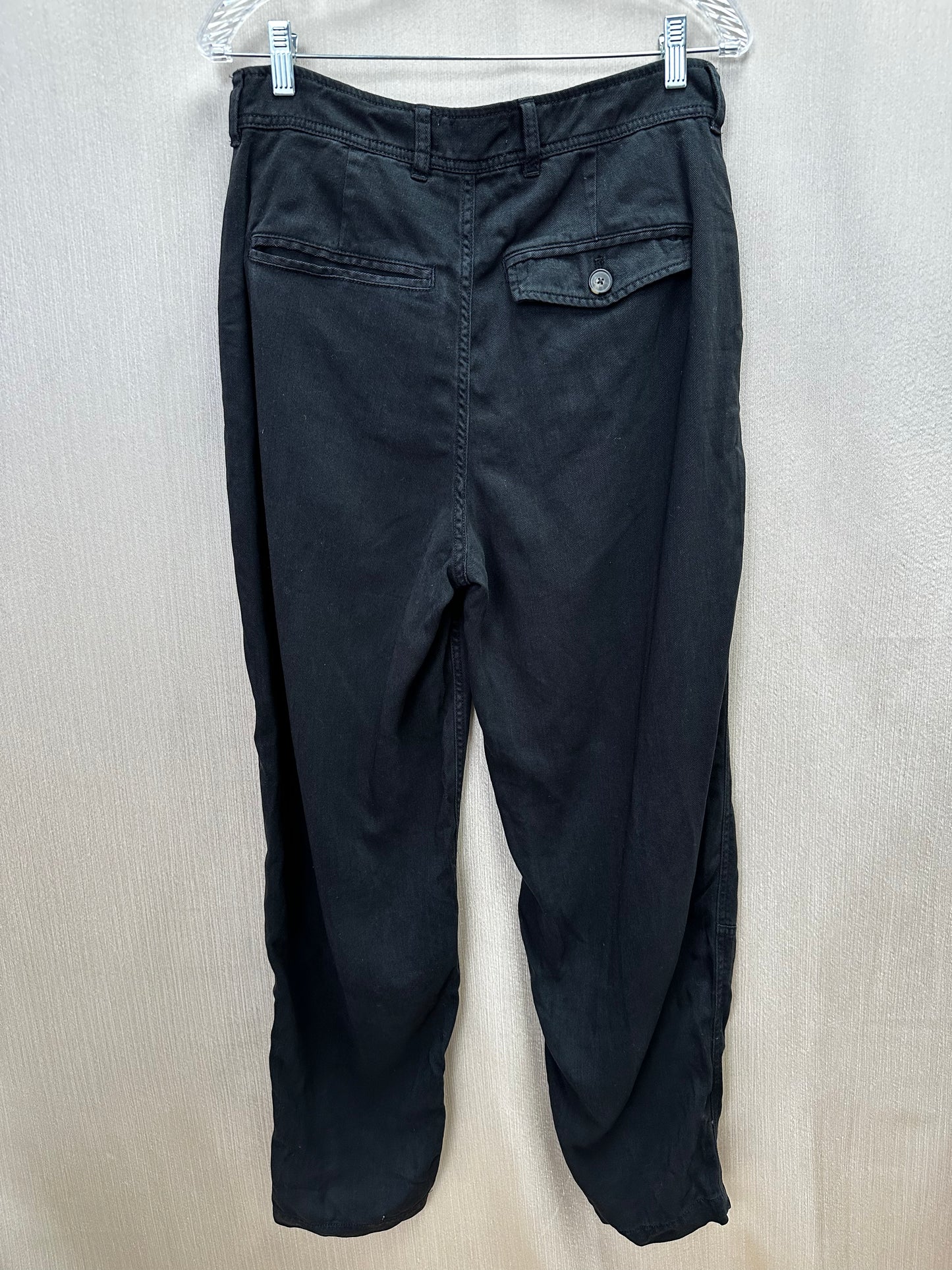 NWT - EVERLANE black Tencel High Rise Tapered The Chino in Buttersoft Pants - 8