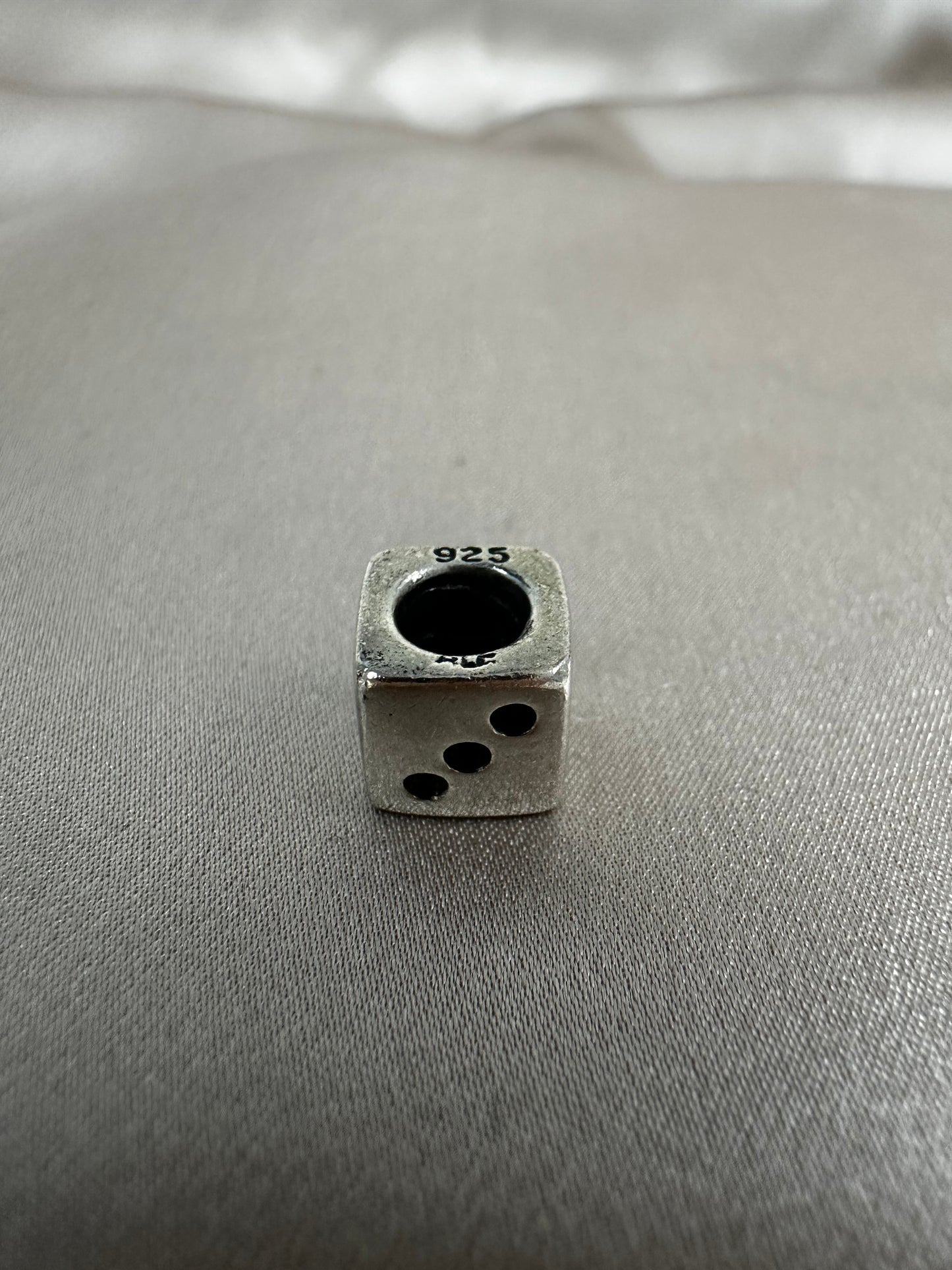 PANDORA 925 ALE Sterling Silver RETIRED Lucky Dice Charm